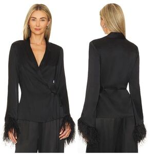 Amanda Uprichard X Revolve Shanelle Top in Black Size S